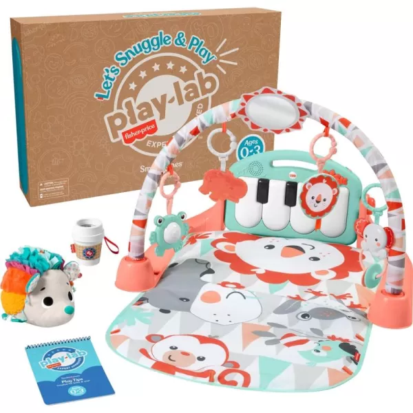 FisherPrice Baby Play Kit Lets Try Tummy Time Gift Set Developmental Toys with Activity Guide for Infants Ages 3 Months03 Months