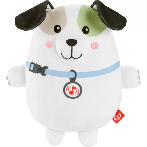 FisherPrice Baby Toy Calming Vibes Puppy Soother Plush Portable Sound Machine with Vibrations for Newborns 0 MonthsPuppy Soother