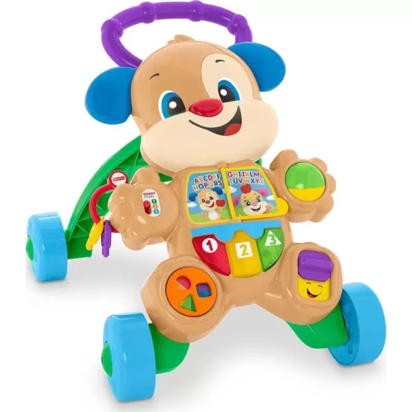 FisherPrice Baby Toy Laugh ampamp Learn Smart Stages Learn with Sis Walker with Music Lights ampamp Activities for Infants Ages 6 MonthsPuppy Walker