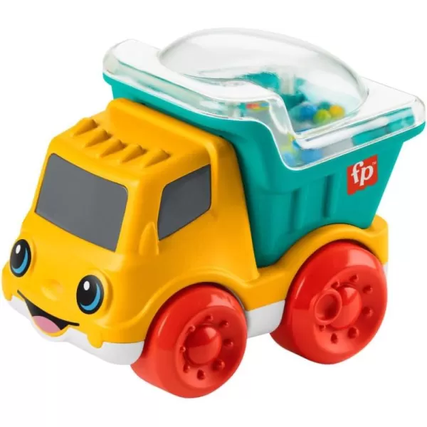 FisherPrice Baby Toy Poppity Pop Dump Truck PushAlong Vehicle with Fine Motor Activities For Infants Ages 6 MonthsDump Truck