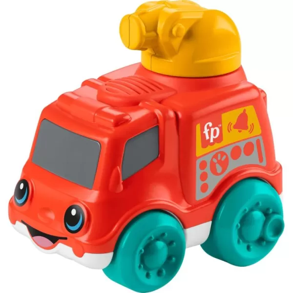 FisherPrice Baby Toy Poppity Pop Dump Truck PushAlong Vehicle with Fine Motor Activities For Infants Ages 6 MonthsFire Truck