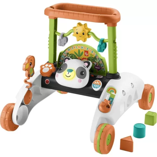 FisherPrice Baby ampamp Toddler Toy 2Sided Steady Speed Panda Walker with Smart Stages Learning ampamp Blocks for Ages 6 MonthsPanda Walker