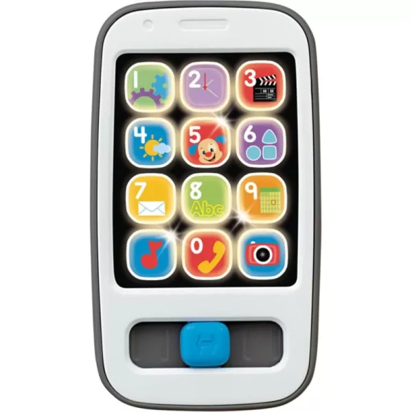 FisherPrice Baby ampamp Toddler Toy Laugh ampamp Learn 2in1 Slide to Learn Smartphone with Lights ampamp Music for Infants Ages 9 MonthsWhite