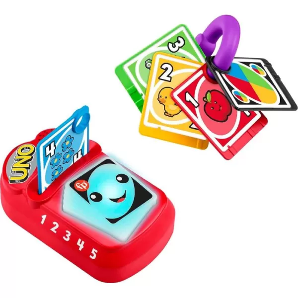 FisherPrice Baby ampamp Toddler Toy Laugh ampamp Learn Counting and Colors UNO with Educational Music ampamp Lights for Infants Ages 6 Months