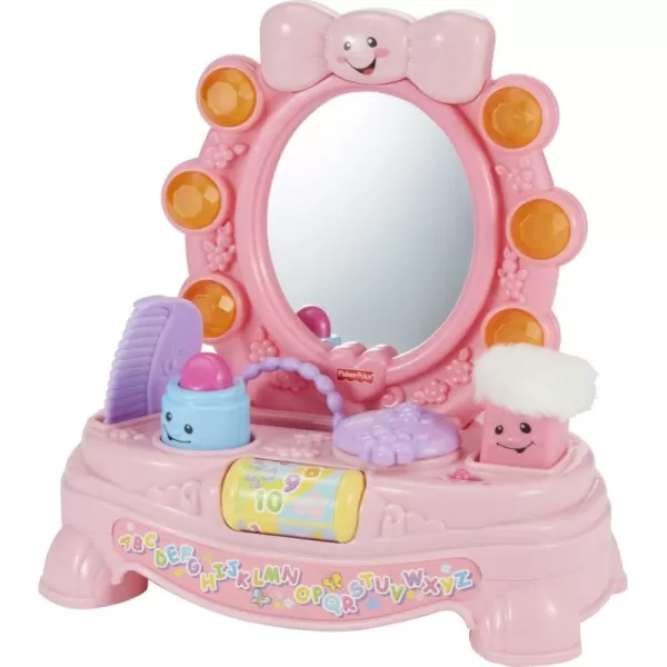 FisherPrice Baby ampamp Toddler Toy Laugh ampamp Learn Magical Musical Mirror Pretend Vanity Set for Infants Ages 6 Months Amazon ExclusiveFrustrationFree Packaging