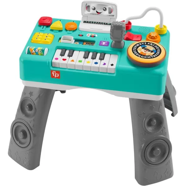 FisherPrice Baby ampamp Toddler Toy Laugh ampamp Learn Mix ampamp Learn DJ Table Musical Activity Center with Lights ampamp Sounds for Infants Ages 6 MonthsGerman and multilingual