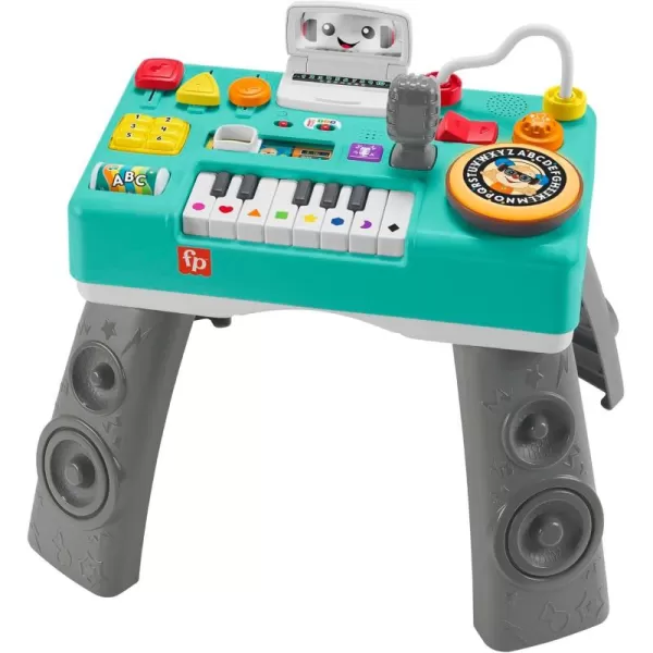 FisherPrice Baby ampamp Toddler Toy Laugh ampamp Learn Mix ampamp Learn DJ Table Musical Activity Center with Lights ampamp Sounds for Infants Ages 6 MonthsFrench