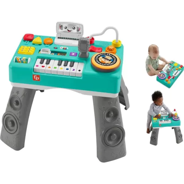 FisherPrice Baby ampamp Toddler Toy Laugh ampamp Learn Mix ampamp Learn DJ Table Musical Activity Center with Lights ampamp Sounds for Infants Ages 6 MonthsSimplified Packaging
