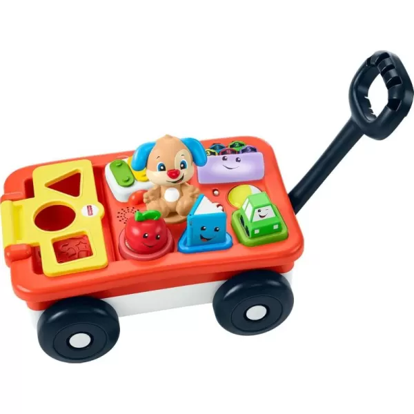 FisherPrice Baby ampamp Toddler Toy Laugh ampamp Learn Pull ampamp Play Learning Wagon Musical PullAlong with Activities for Infants Ages 6 Months