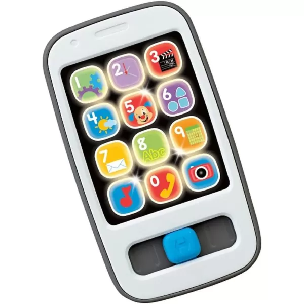 FisherPrice Baby ampamp Toddler Toy Laugh ampamp Learn Smart Phone Gray with Lights ampamp Educational Music for Infants Ages 6 Months