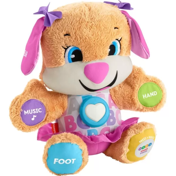 FisherPrice Baby ampamp Toddler Toy Laugh ampamp Learn Smart Stages Sis Musical Plush with Lights ampamp Phrases for Infants Ages 6 MonthsSis  Pink
