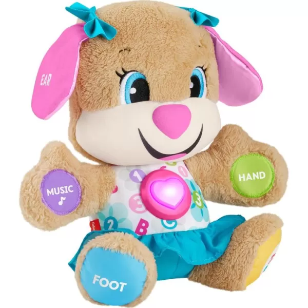 FisherPrice Baby ampamp Toddler Toy Laugh ampamp Learn Smart Stages Sis Musical Plush with Lights ampamp Phrases for Infants Ages 6 MonthsSis  Teal