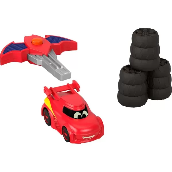 FisherPrice DC Batwheels 155 Scale Toy Car Bam The Batmobile Launching Vehicle with Crash Accessory for Ages 3 YearsRedbird