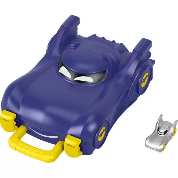 FisherPrice DC Batwheels Preschool Toy Bat The Batmobile Carrying Case with 155 Scale Diecast Car for Ages 3 Years