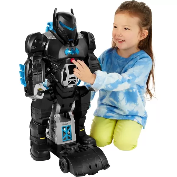 FisherPrice Imaginext DC Super Friends Batman Toy BatTech Batbot Playset 2FtTall Robot with Lights ampamp Sounds for Pretend Play Kids Ages 3 Years