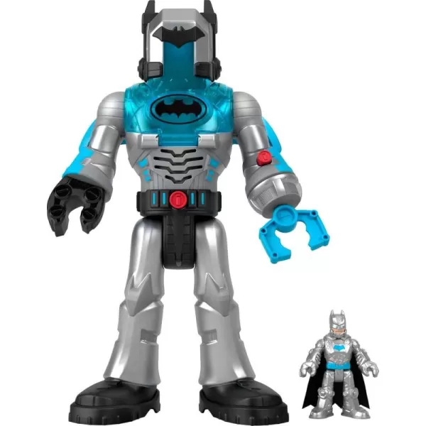 FisherPrice Imaginext DC Super Friends Batman Toy Insider ampamp Exo Suit 12Inch Robot with Lights Sounds ampamp Figure for Ages 3 Years Defender GreyGrey