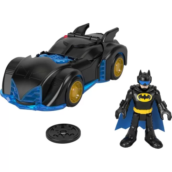 FisherPrice Imaginext DC Super Friends Batman Toy Shake ampamp Spin Batmobile with Poseable Figure for Pretend Play Kids Ages 3 Years