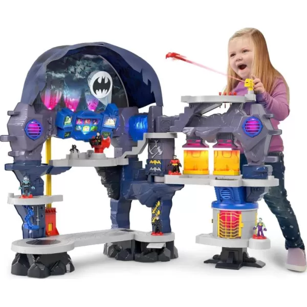 FisherPrice Imaginext DC Super Friends Batman Toy Super Surround Batcave Playset Lights Sounds ampamp Phrases for Ages 3 Years 33 x 42 Inches