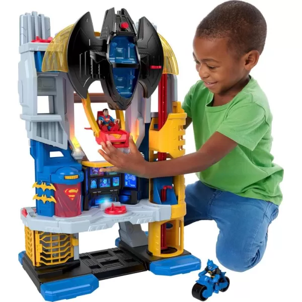 FisherPrice Imaginext DC Super Friends Batman Toy Ultimate Headquarters Playset 2Ft Tall Lights Sounds ampamp 10 Pieces for Kids Ages 3 YearsHeadquarters