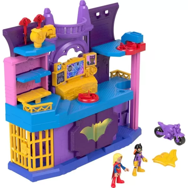 FisherPrice Imaginext DC Super Friends Toy Batgirl Hero Hideout Playset with 2 Figures ampamp 5 Accessories for Pretend Play Kids Ages 3 Years