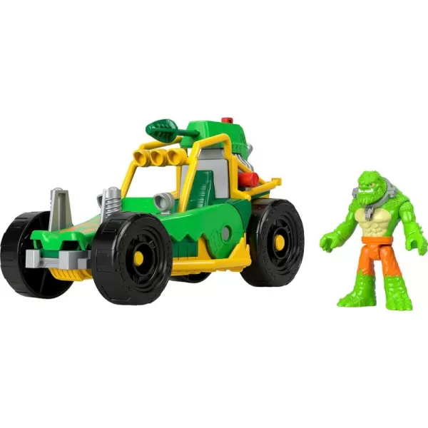 FisherPrice Imaginext DC Super Friends Toy Killer Croc Figure ampamp Buggy Car with Projectile Launcher for Pretend Play Kids Ages 3 Years