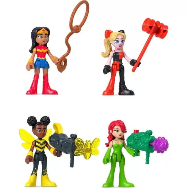 FisherPrice Imaginext DC Super Friends Toys Rivals Figure Set with Wonder Woman Harley Quinn ampamp Poison Ivy for Pretend Play Kids Ages 3 Years