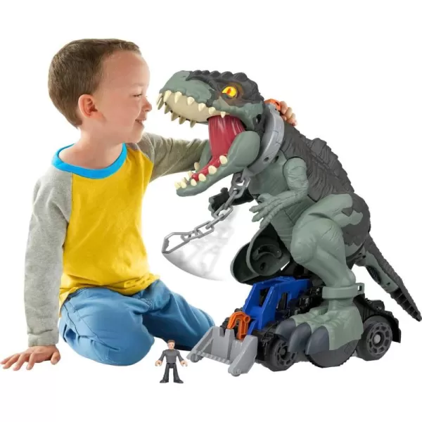 FisherPrice Imaginext Jurassic World Dinosaur Toy Mega Stomp ampamp Rumble Giga with Lights ampamp Sounds for Pretend Play Preschool Kids Ages 3 Years