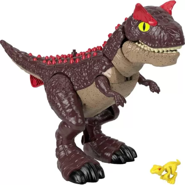 FisherPrice Imaginext Jurassic World Dinosaur Toy Spike Strike Carnotaurus 11Inch Figure Set for Pretend Play Preschool Kids Ages 3 Years
