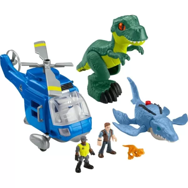 FisherPrice Imaginext Jurassic World Dinosaur Toys Dino Chopper with 3 Dinosaurs and Owen Grady Figure for Preschool Kids Ages 3 Years
