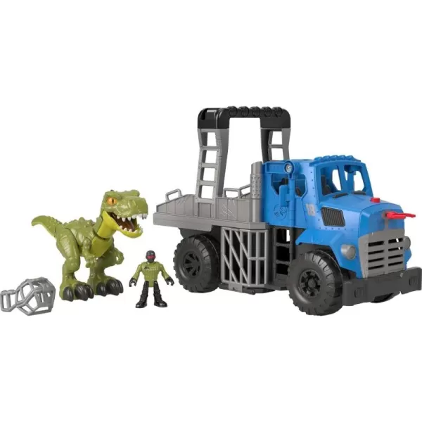 FisherPrice Imaginext Jurassic World Dominion Toy Break Out Dino Hauler Vehicle ampamp T rex Dinosaur for Preschool Kids Ages 3 Years