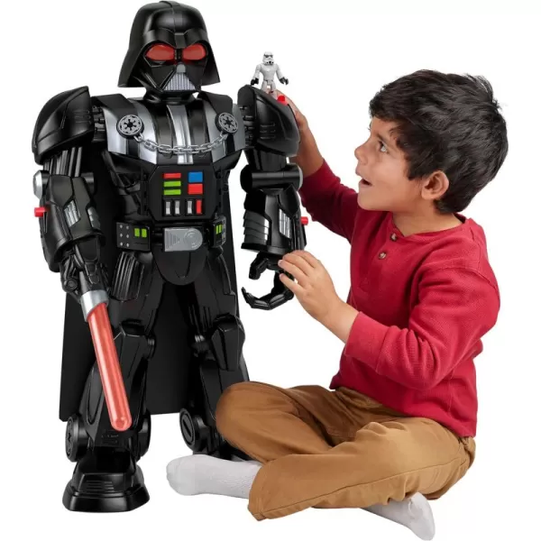 FisherPrice Imaginext Star Wars Darth Vader Bot 2 Ft Tall Toy Lights Sounds ampamp Stormtrooper Metal Character Key for Kids Ages 3 Years