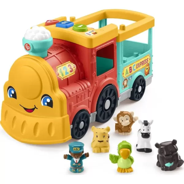 FisherPrice Little People Toddler Learning Toy Big ABC Animal Train with Smart Stages ampamp 6 Figures for Pretend Play Kids Ages 1 Years