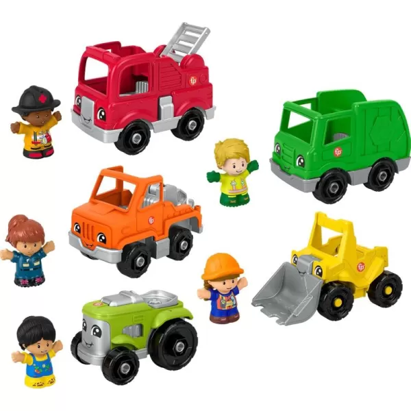 FisherPrice Little People Toddler Playset Activity Vehicles Set with 10 Toys for Preschool Pretend Play Kids Ages 1 Years
