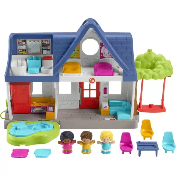 FisherPrice Little People Toddler Toy Friends Together Play House Learning Playset with 10 Pieces for Preschool Pretend Play Kids Ages 1 YearsPlayset