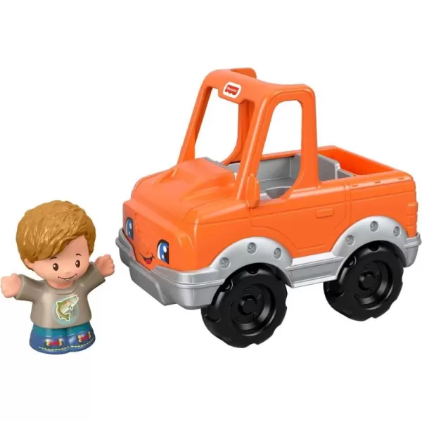 FisherPrice Little People Toddler Toy Help A Friend Pick Up Truck Orange Vehicle ampamp Figure for Pretend Play Ages 1 YearsPick Up Truck