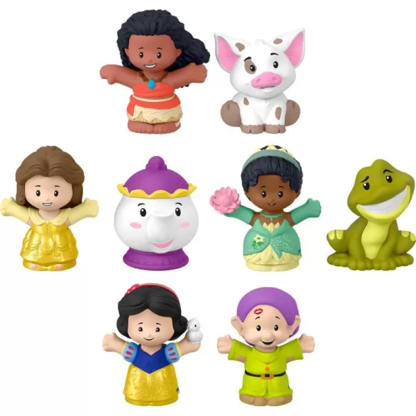 FisherPrice Little People Toddler Toys Disney Princess Story Duos 8Piece Figure Set for Pretend Play Kids Ages 18 Months  Amazon ExclusivePrincess  Friends 8Pack