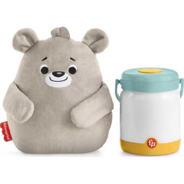 FisherPrice Newborn Toy Baby Bear ampamp Firefly Soother Plush Sound Machine with Detachable Toddler Night Light for Infants Ages 0 Months