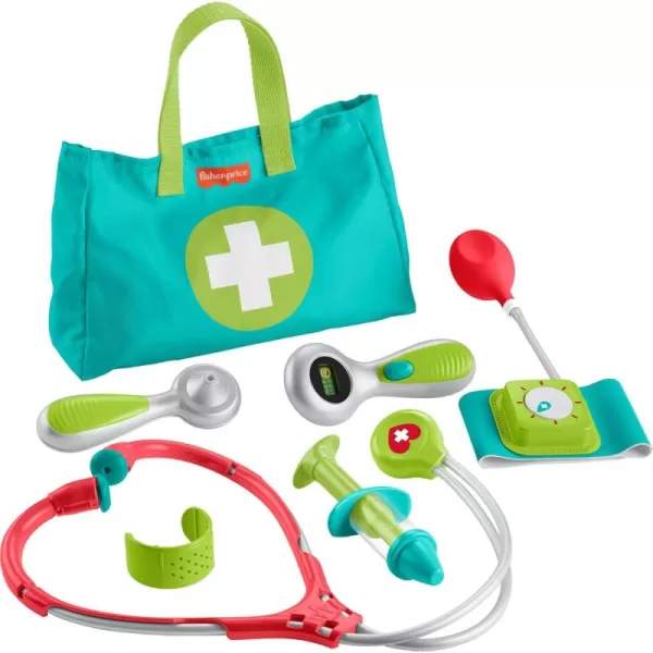 FisherPrice Preschool Pretend Play Medical Kit 7Piece Doctor Bag Dress Up Toys for Kids Ages 3 Years