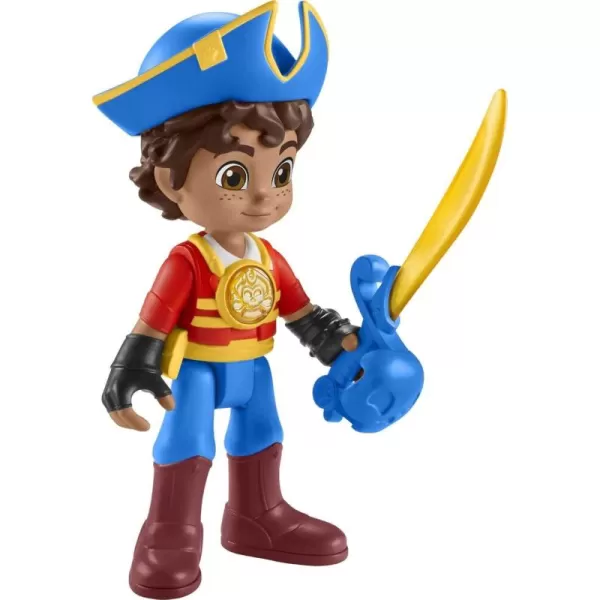 FisherPrice Preschool Toy Santiago of The Seas LightUp Talking Santiago 9Inch Poseable Pirate Figure for Pretend Play Kids Ages 3 Years