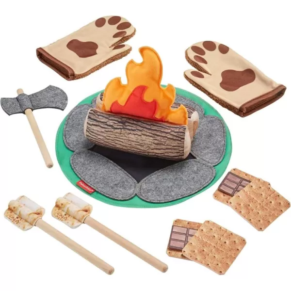 FisherPrice Preschool Toy Smore Fun Campfire 18Piece Dress Up Set for Camping Pretend Play Kids Ages 3 Years