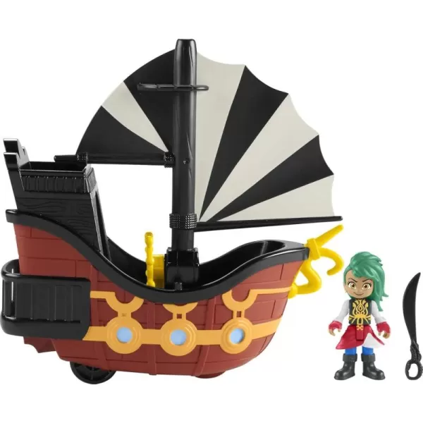 FisherPrice Preschool Toys Santiago of The Seas Bonnie Bones Figure ampamp El Calamar Pirate Ship for Pretend Play Kids Ages 3 Years