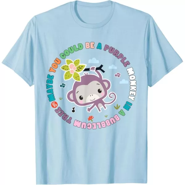 FisherPrice Purple Monkey  Hanging Purple Monkey TShirtBaby Blue