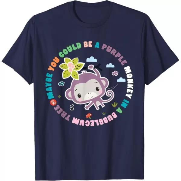 FisherPrice Purple Monkey  Hanging Purple Monkey TShirtNavy Blue