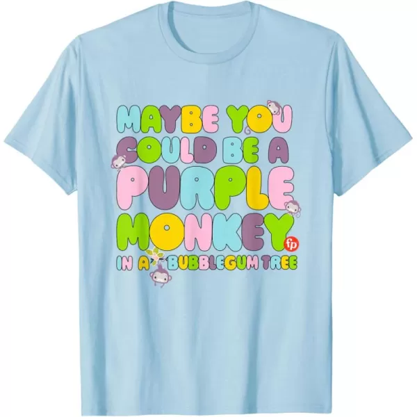 FisherPrice Purple Monkey  Maybe You Could Be TShirtBaby Blue