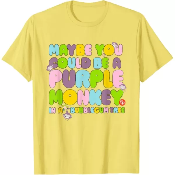 FisherPrice Purple Monkey  Maybe You Could Be TShirtLemon Yellow