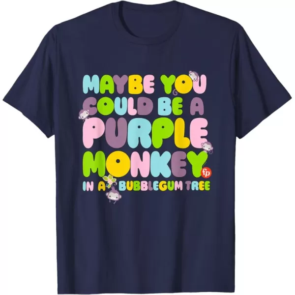 FisherPrice Purple Monkey  Maybe You Could Be TShirtNavy Blue