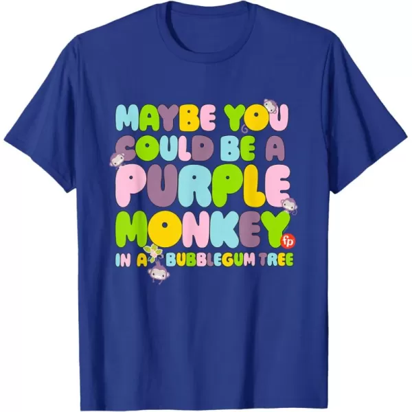 FisherPrice Purple Monkey  Maybe You Could Be TShirtRoyal Blue