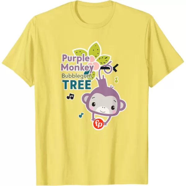 FisherPrice Purple Monkey Bubblegum Tree TShirtLemon Yellow