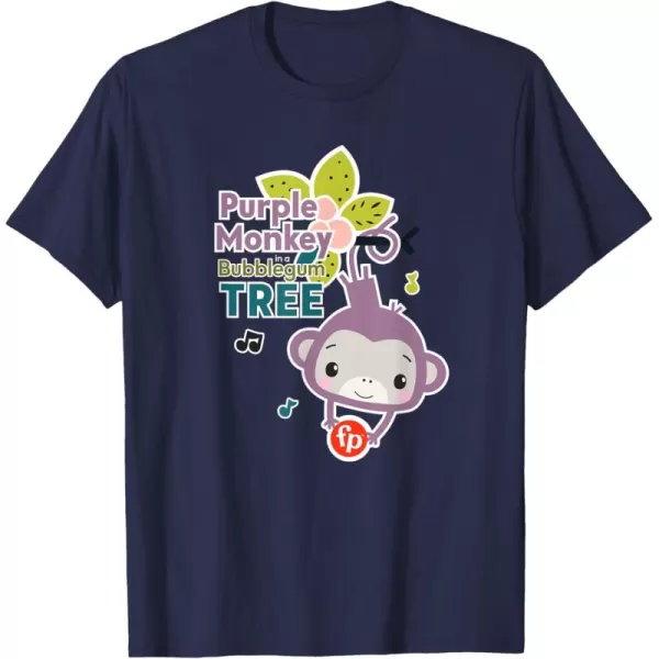 FisherPrice Purple Monkey Bubblegum Tree TShirtNavy Blue