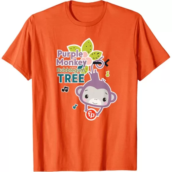 FisherPrice Purple Monkey Bubblegum Tree TShirtOrange